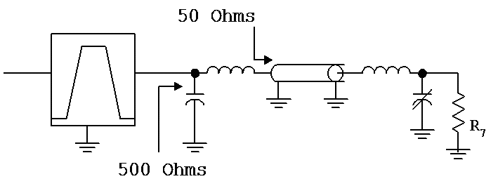 Two cascaded matching networks.